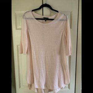 Eileen Fisher L pale pink sweater